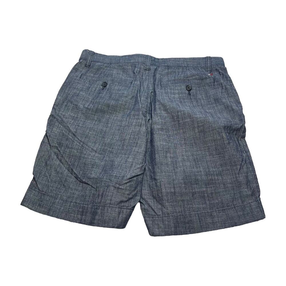 Tommy Hilfiger Chino Shorts Men's 30 Gray 100% Cotton Zip Fly Mid-Rise Outdoor - Picture 3 of 7